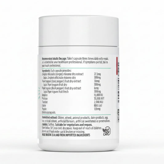 Nutra-Life ダイジェスティブ エンザイム (消化酵素・乳糖分解) 60カプセル 乳製品・脂質のドロドロ分解サポート