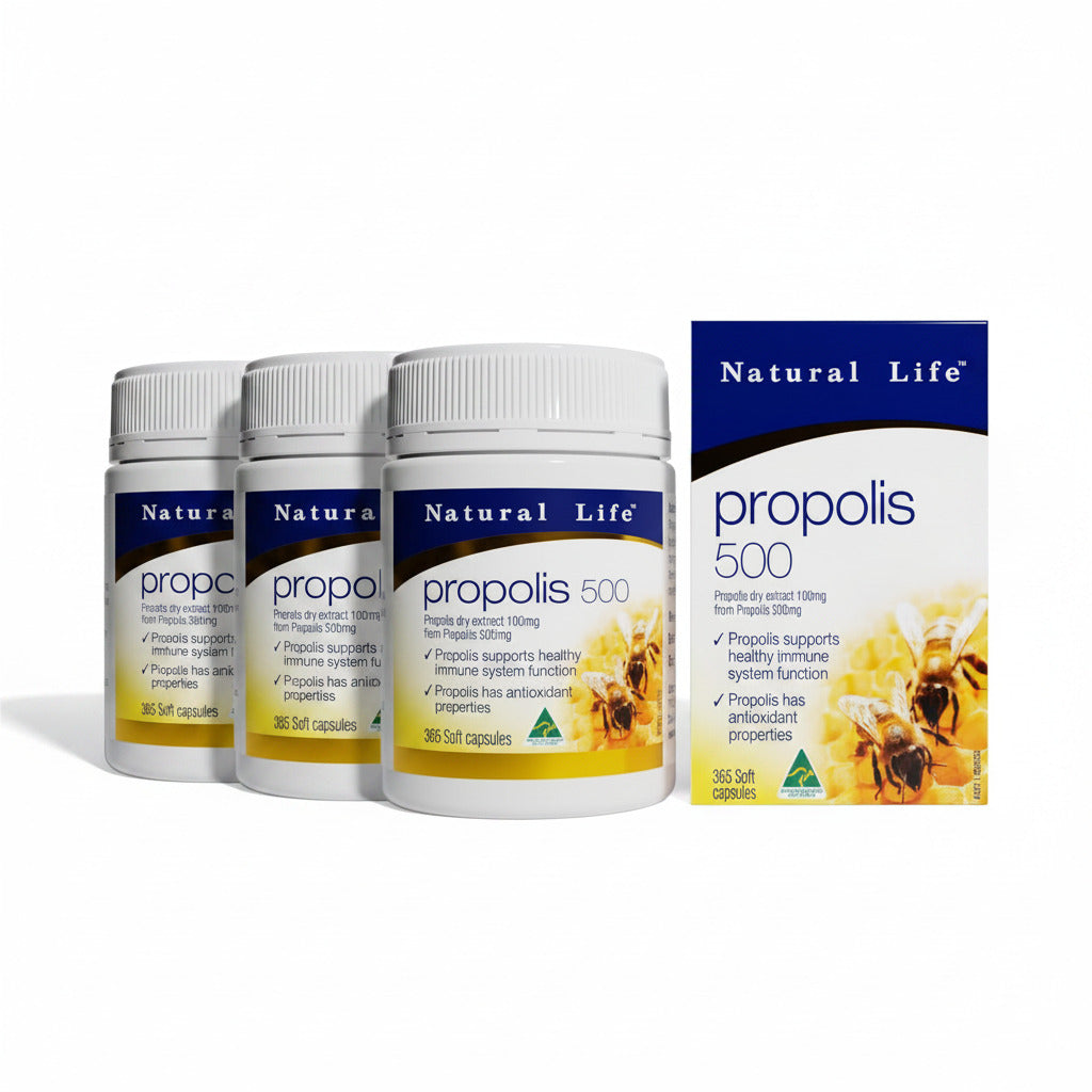 Natural Life プロポリス 500mg 365粒【APF6% 高濃度フラボノイド】毎日のバリア習慣に最適な小粒タイプ