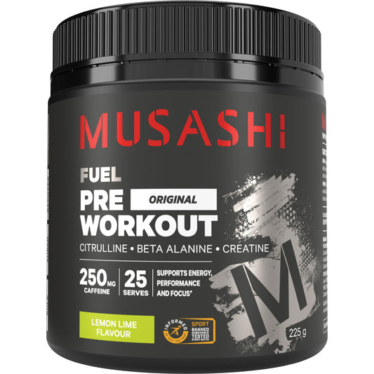 MUSASHI プレワークアウト 225g エナジー&パフォーマンス クレアチン ベータアラニン カフェイン配合 CHEN(チェン)ユーザーにお勧め
