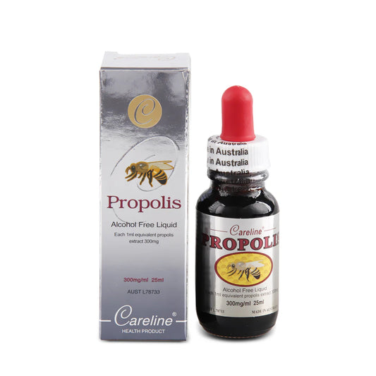 Careline プロポリス エッセンス リキッド 濃度30% アルコールフリー 25ml プロポリス300mg/ml 免疫サポート・のどケア