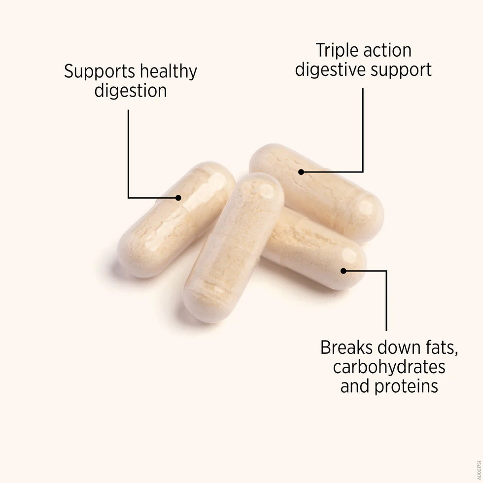 Nutra-Life ダイジェスティブ エンザイム (消化酵素・乳糖分解) 60カプセル 乳製品・脂質のドロドロ分解サポート