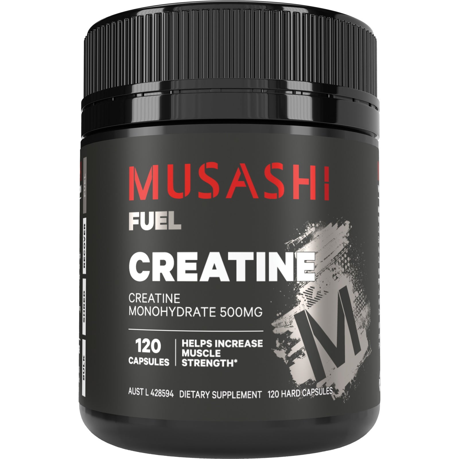 MUSASHI クレアチン カプセル 500mg × 120粒 高純度クレアチンモノハイドレート 瞬発力 エナジーサポート パフォーマンス向上