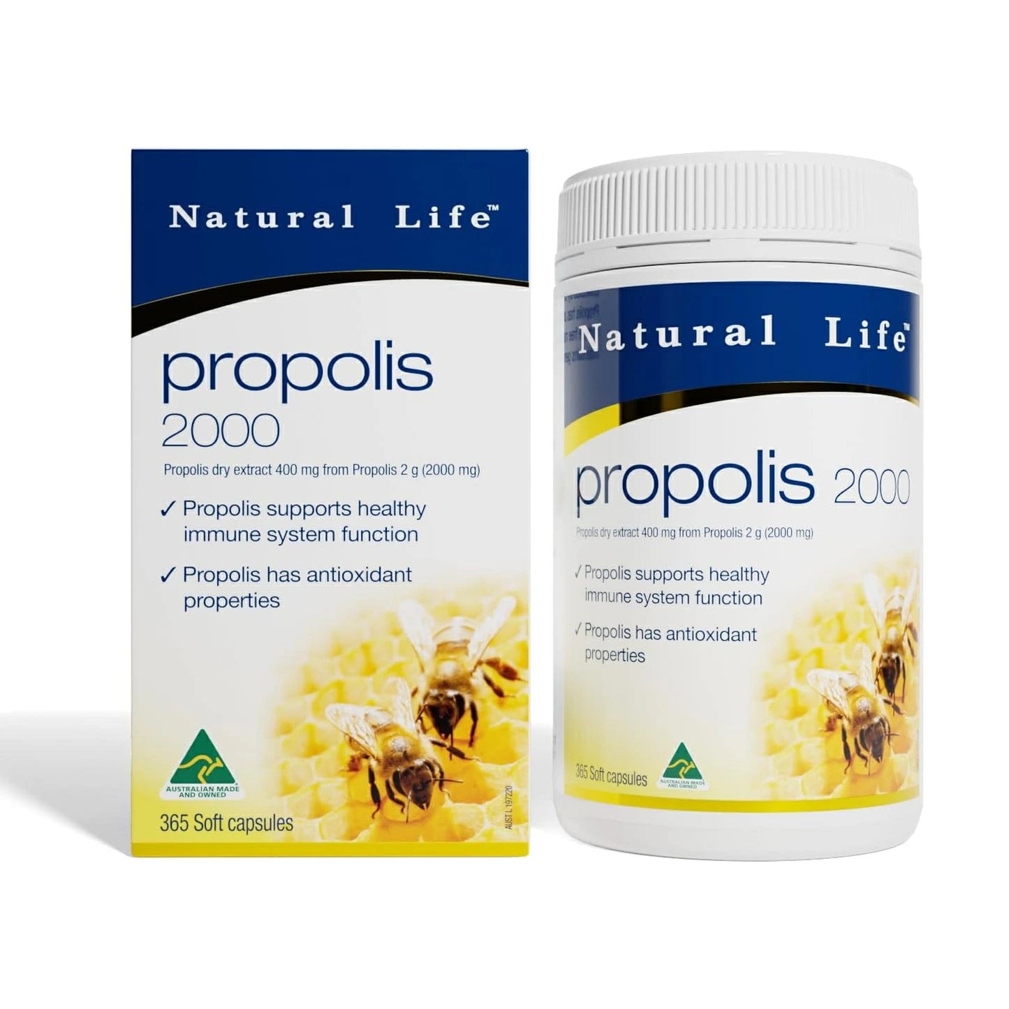 Natural Life プロポリス 2000mg 365粒【APF6% 限界濃縮フラボノイド】絶対に休めない方のための「鉄壁」大容量タイプ