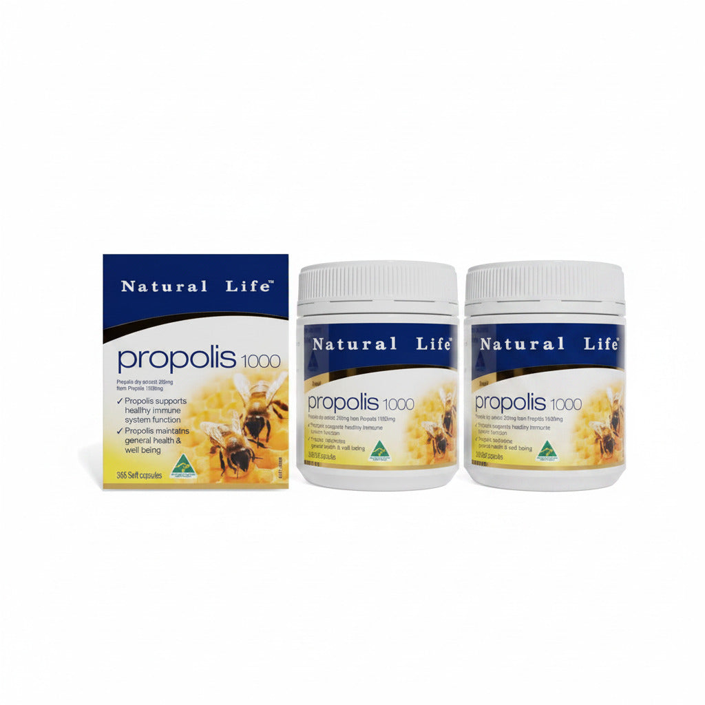 2個セット　Natural Life ナチュラルライフ プロポリス 1000mg 365粒 APF6%｜オーストラリア産 サプリメント