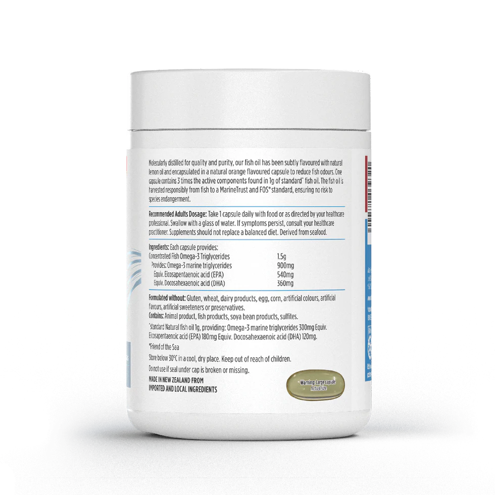 Nutra-Life オメガ3 トリプルストレングス 150カプセル 3倍濃縮 1日1粒 EPA540mg DHA360mg 魚臭くない高純度フィッシュオイル