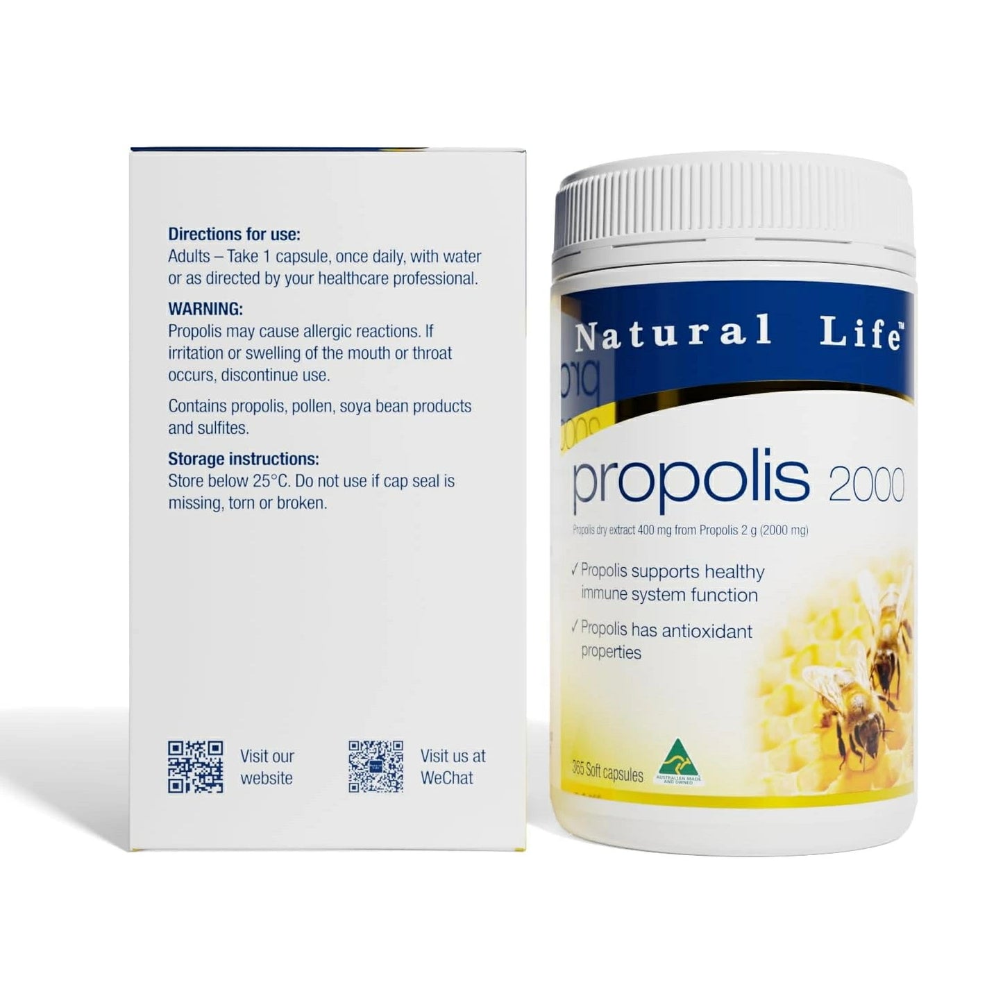 Natural Life プロポリス 2000mg 365粒【APF6% 限界濃縮フラボノイド】絶対に休めない方のための「鉄壁」大容量タイプ