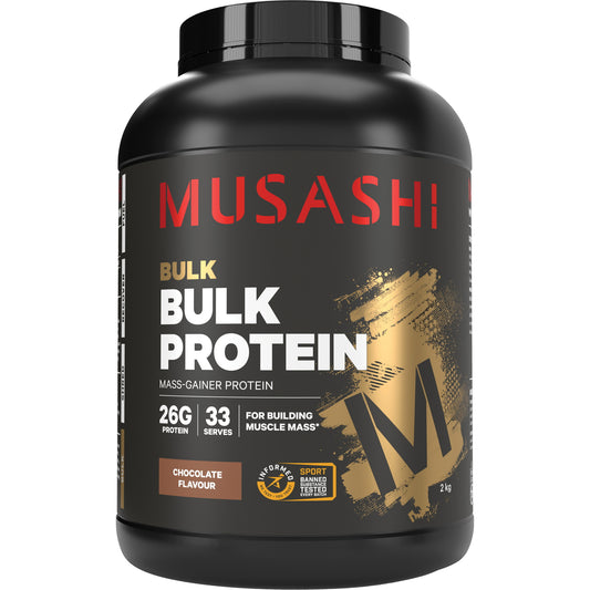 MUSASHI BULK バルク プロテイン パウダー (マスゲイナー) WPC WPI ブレンド インフォームドスポーツ認証 オーストラリア