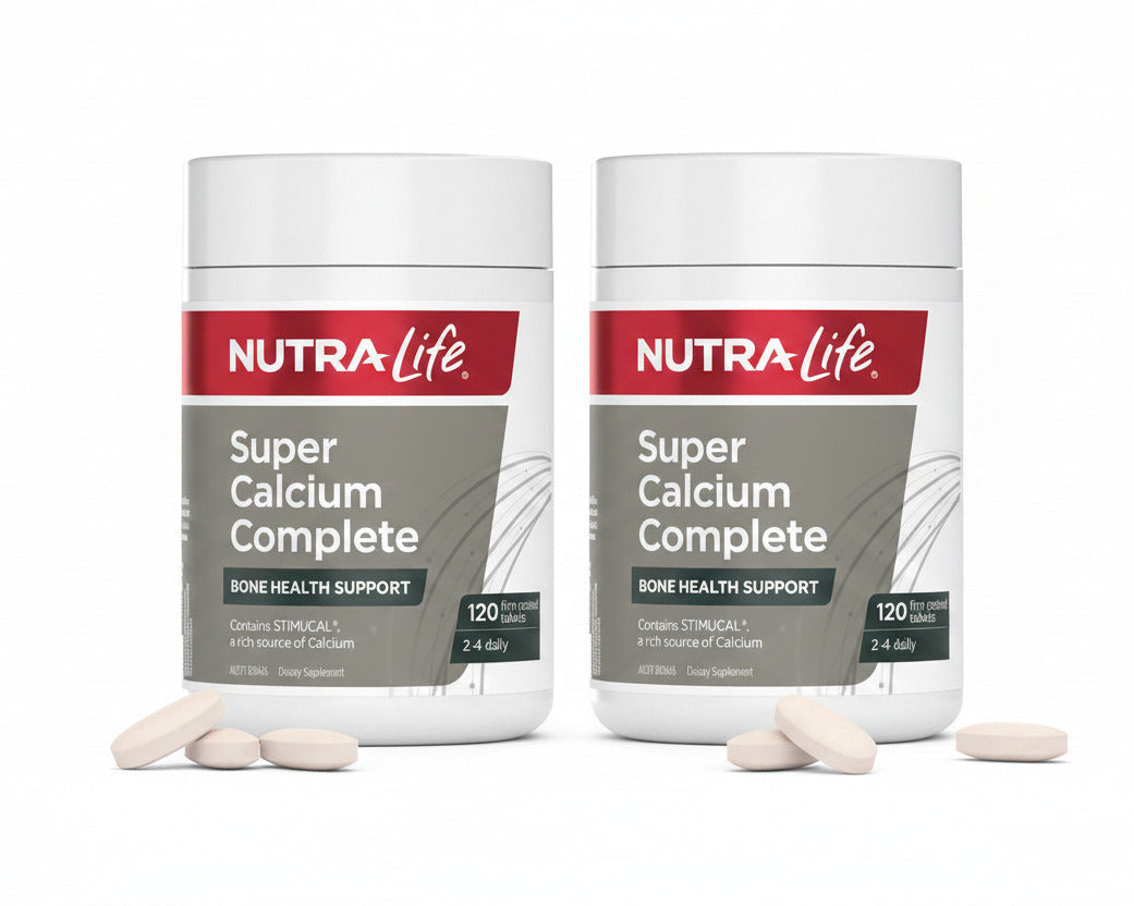 2個セット　Nutra-Life (ニュートラライフ) スーパー カルシウム コンプリート (120錠) 骨密度・骨粗しょう症ケア D3・K2配合