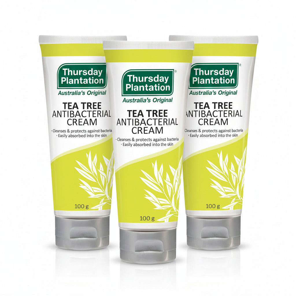 Thursday Plantation Tea Tree Antiseptic Cream (ティーツリー 万能抗菌クリーム) 100g 擦り傷・虫刺され・肌荒れを広範囲にスピード鎮静