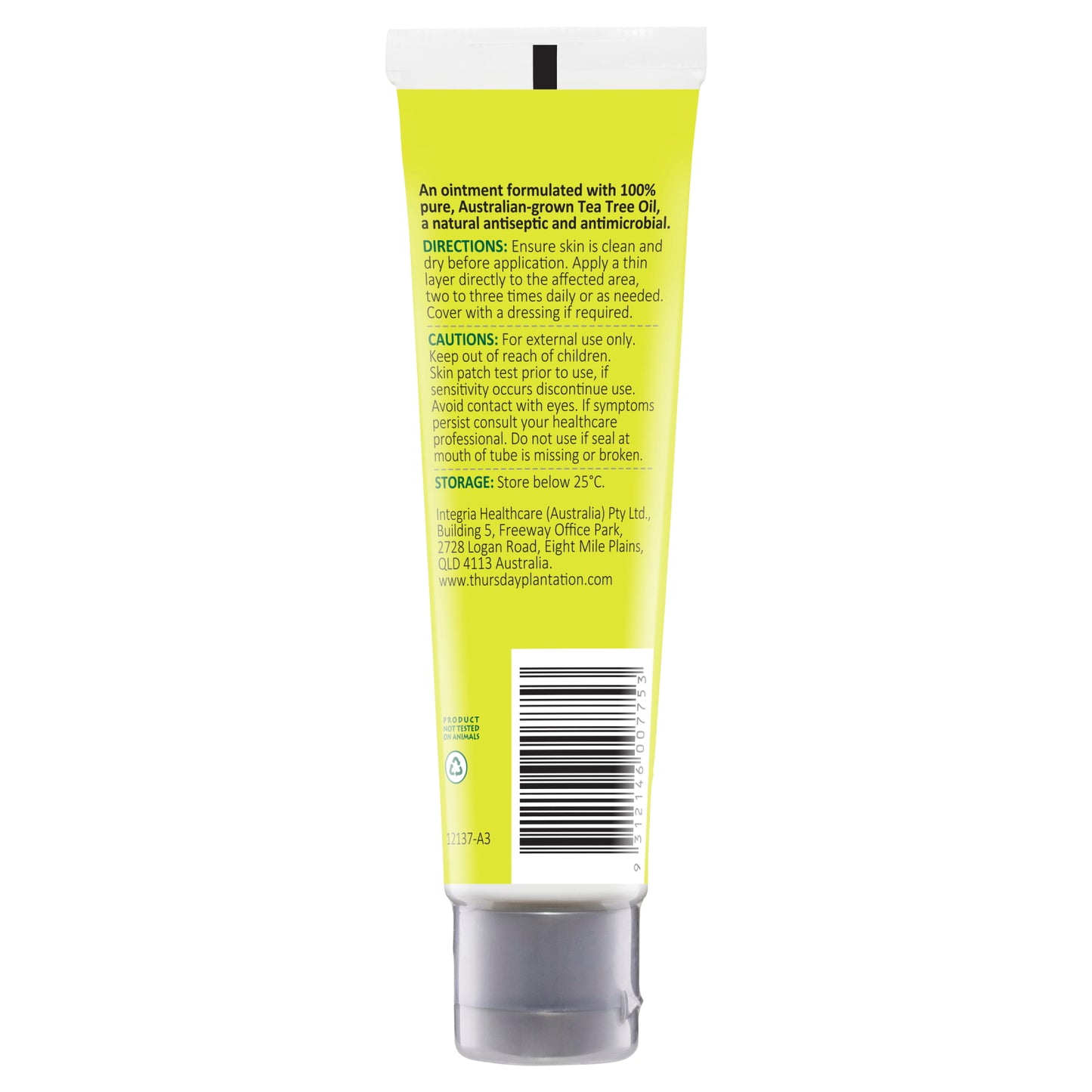 Thursday Plantation Tea Tree Antiseptic Ointment (ティーツリー 抗菌バリア軟膏) 30g 擦り傷・虫刺されをピタッと密着保護する携帯用レスキュー