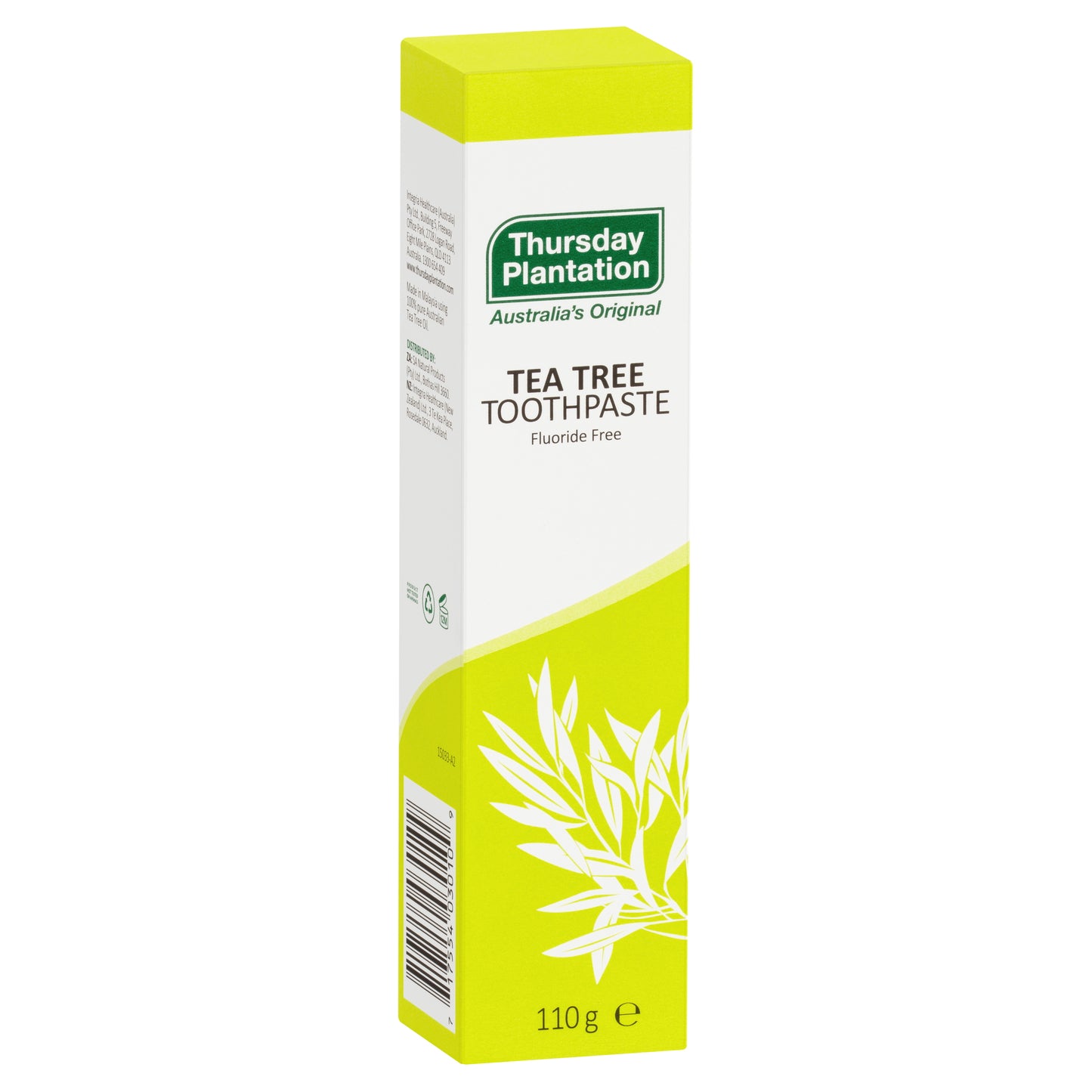 Thursday Plantation ティーツリー トゥースペースト (歯磨き粉) 110g フッ素フリー・100%天然抗菌力で口臭・歯垢をブロック