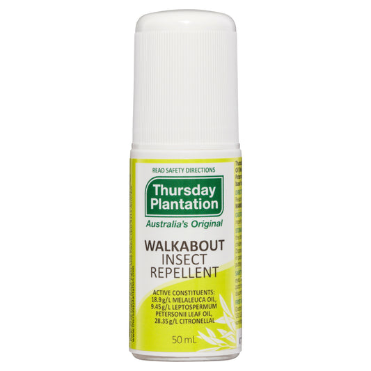 Thursday Plantation Walkabout Insect Repellent (天然ボタニカル虫除け ロールオン) 50mL 刺激的な化学成分ゼロで不快な害虫を徹底ブロック